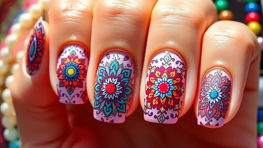 intricate geometric designs created