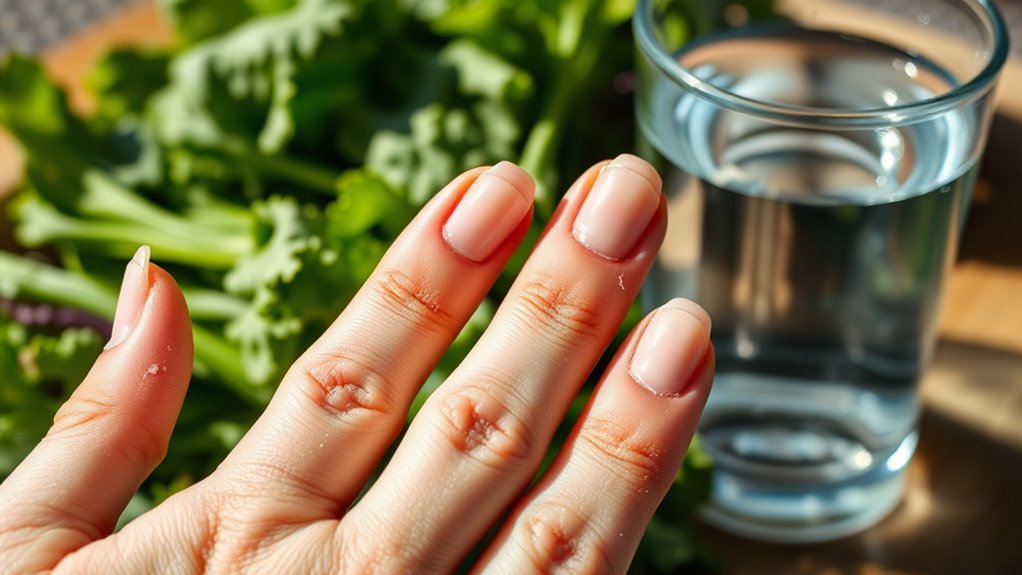 iron deficiency weakens nails