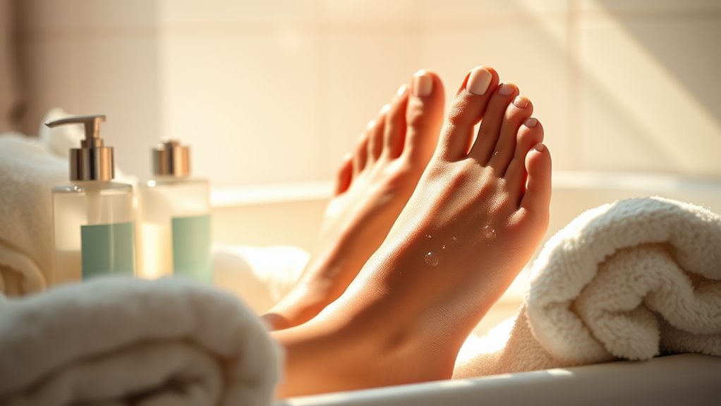 moisturize feet for health