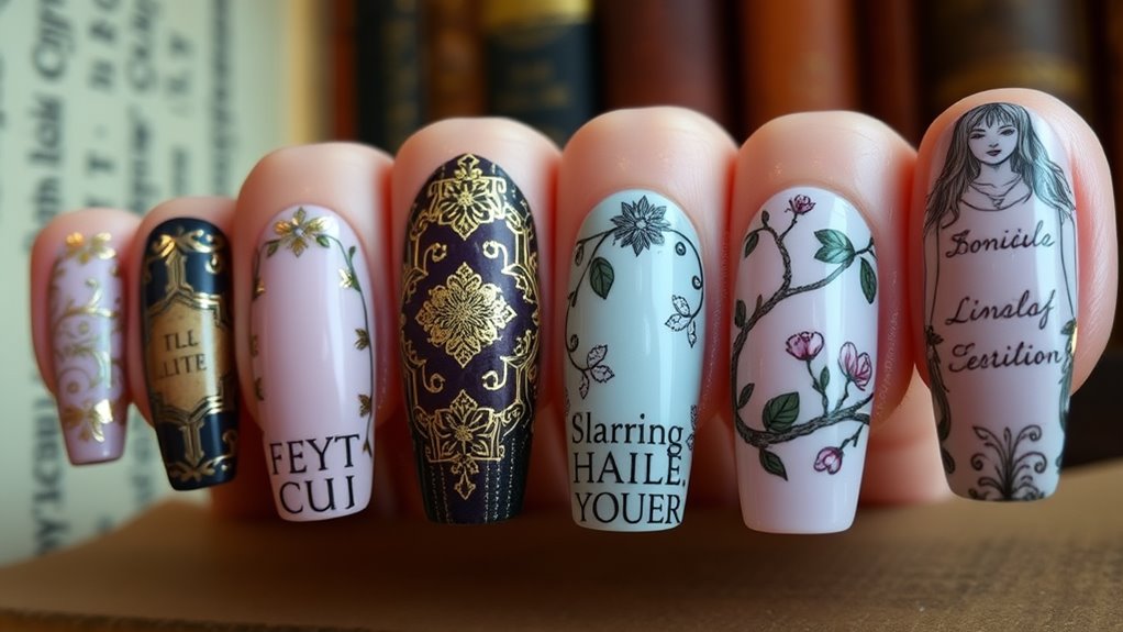 nail art inspired vintage