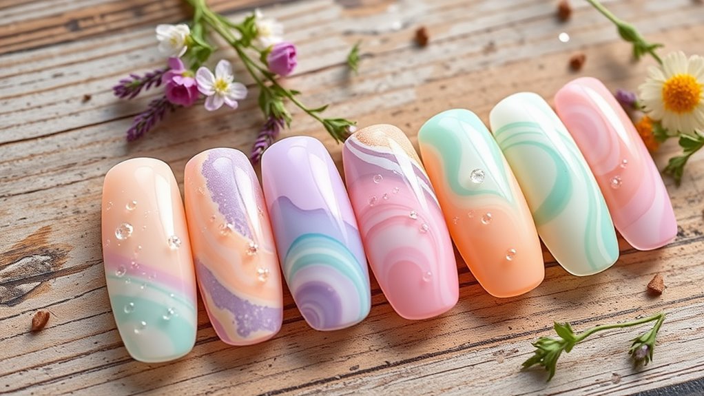 seasonal soap inspired nail designs