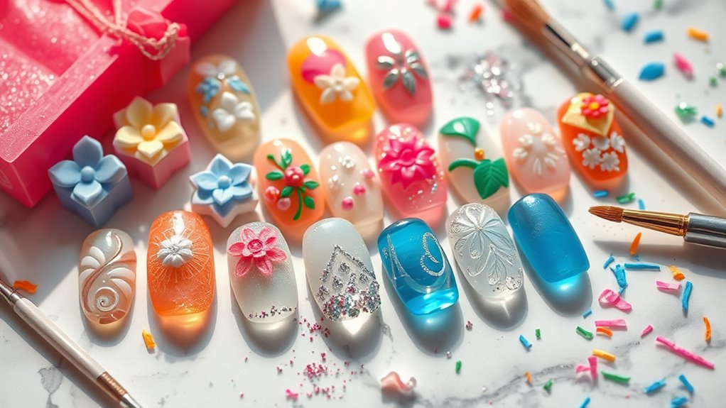 soap nail art techniques