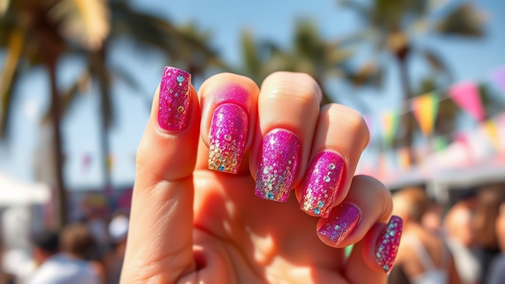 sparkling decorations with embellishments