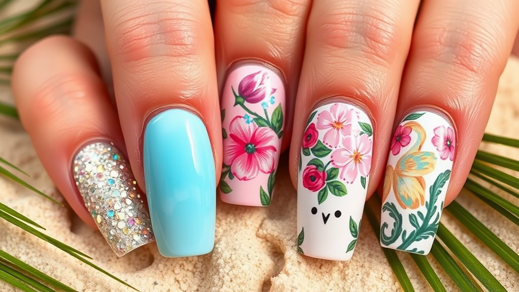 textured 3d nail designs