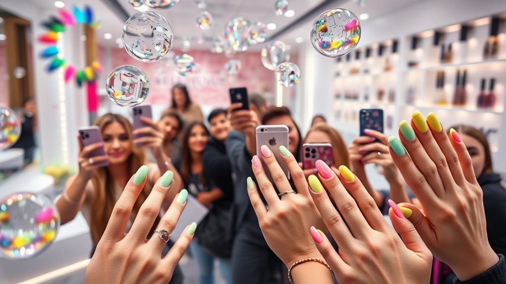 vibrant soap nail trend